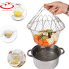 1Pcs Foldable Fry Steam Mesh Basket Strainer