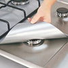 4Pcs Reusable Foil Gas Hob  Burner Protector Liner Cover