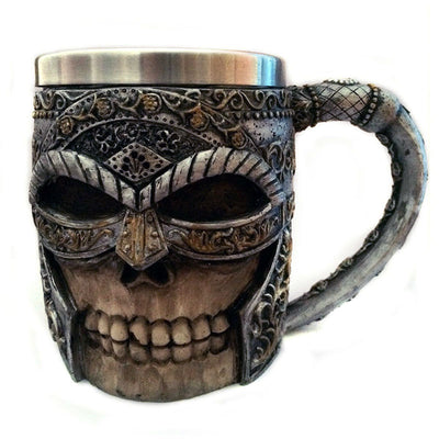 3D Masked Knight Skull Mugs