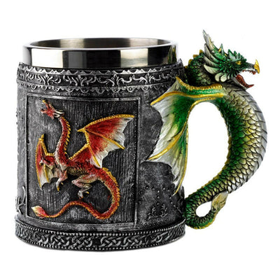 Double Wall Stainless Steel Mugs Fly Dragon