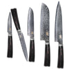 XYj Damascus Kitchen Knives 5 Pcs Set