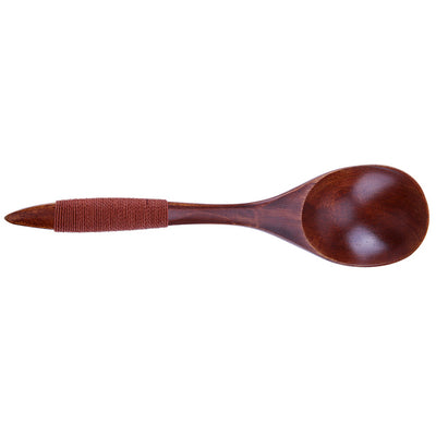 Wooden Long Handled Dessert Spoon