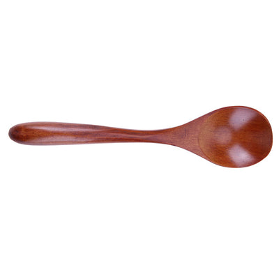 Wooden Long Handled Dessert Spoon