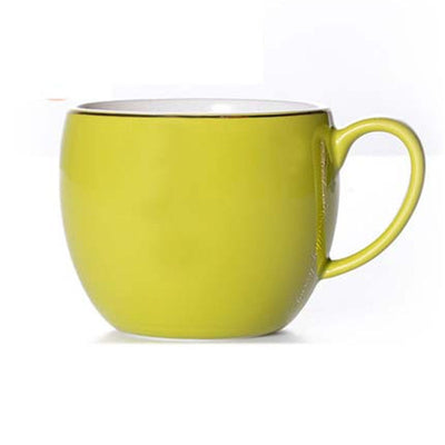 Solid Colorful Ceramic Coffee Cup