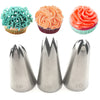 3pcs Cream Cake Icing Piping Nozzles