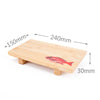 Bamboo Rectangular Sushi Trays With Fish Prints