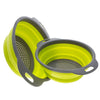 2pcs/set Foldable Silicone Colander Drain Basket Kitchen Strainer Tools