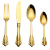 4Pcs Luxury Golden Cutlery Set