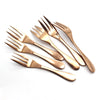 Stainless Steel Fork 6pcs Rose Golden Dessert Fork