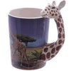 3D Solid Colour Cute Animal Coffee Mugs