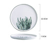 Plant painted Dinner Plate