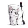 Cat Ceramics Mug With PVC Dust cover