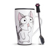 Cat Ceramics Mug With PVC Dust cover