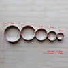 5Pcs Round Stainless Steel Cookie Mousse Cake Ring