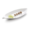 European white melamine sushi plate