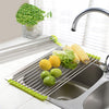 Foldable Stainless Steel Kitchen Sink Rack, Dish Cutlery Drying Holder