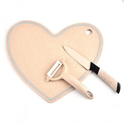 3pcs/set anti-skid wheat straw chopping board