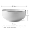 Brief Solid White Ceramic China Rice Cereal Bowl