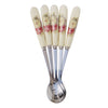 Stainless Steel Ceramic Handle Tea Spoon