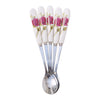 Stainless Steel Ceramic Handle Tea Spoon