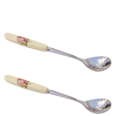 Stainless Steel Ceramic Handle Tea Spoon