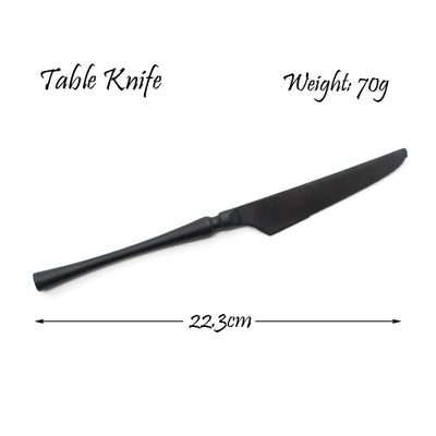 Black Cutlery Stainless Steel Set