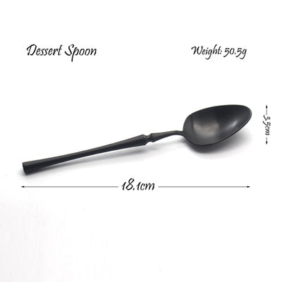 Black Cutlery Stainless Steel Set