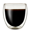 Simple Style Transparent Double Wall Coffee Glass