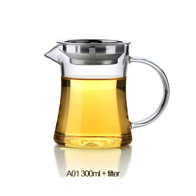 Heat-resistant Glass Kungfu Tea Fair Mug with Filter