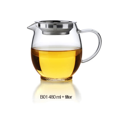 Heat-resistant Glass Kungfu Tea Fair Mug with Filter