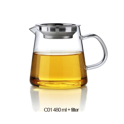 Heat-resistant Glass Kungfu Tea Fair Mug with Filter