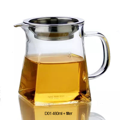 Heat-resistant Glass Kungfu Tea Fair Mug with Filter