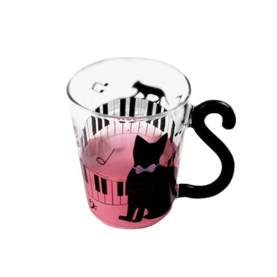 New Innovative Cute Cat Kitty Glass Mug