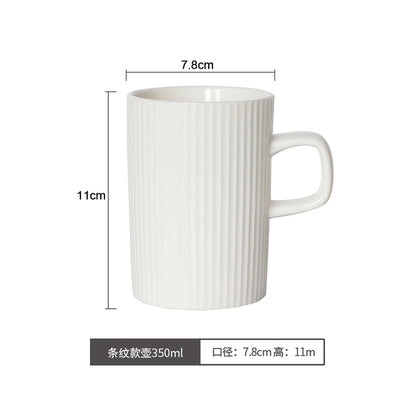 300cc Nordic contracted coffee mug white ceramic